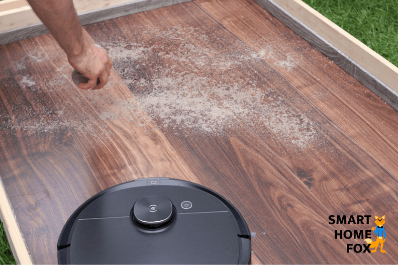 The sand suction test of the OZMO T8 AIVI on the laminate